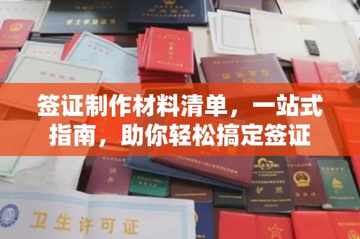 启东签证制作材料清单，一站式指南，助你轻松搞定签证