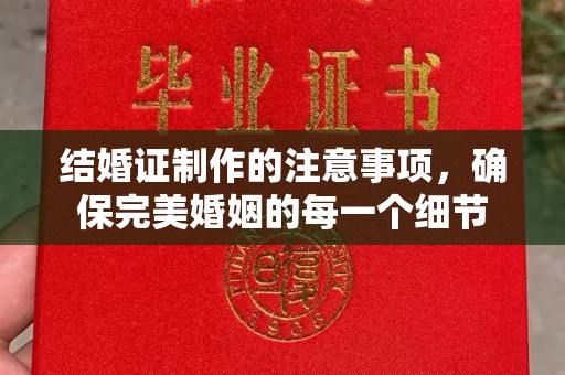 启东结婚证制作的注意事项，确保完美婚姻的每一个细节
