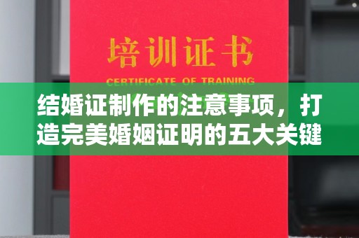 启东结婚证制作的注意事项，打造完美婚姻证明的五大关键点