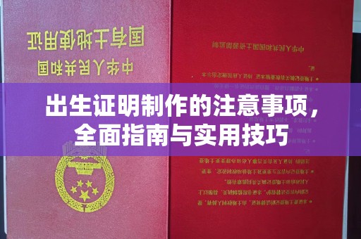 启东出生证明制作的注意事项，全面指南与实用技巧