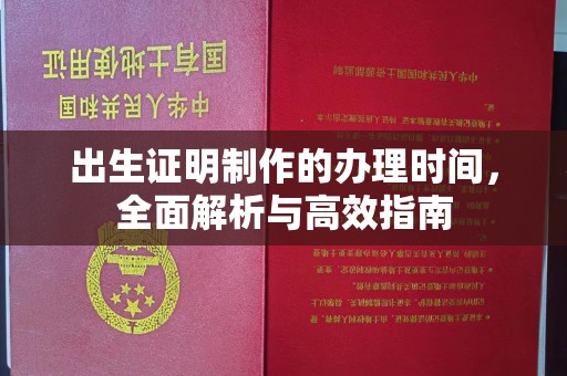 启东出生证明制作的办理时间，全面解析与高效指南