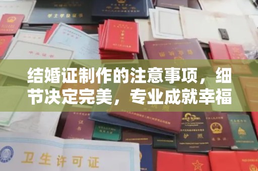 启东结婚证制作的注意事项，细节决定完美，专业成就幸福