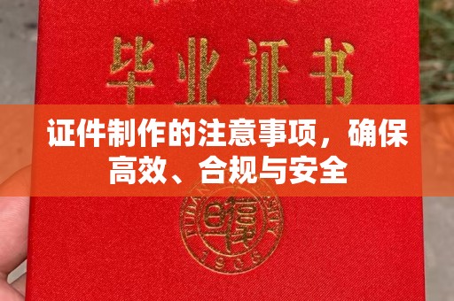 启东证件制作的注意事项，确保高效、合规与安全
